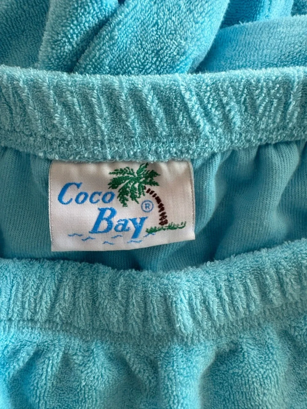 NWT Terry Cloth Strapless Romper Blue Coco Bay Beach Cover Up L - Picture 3 of 7